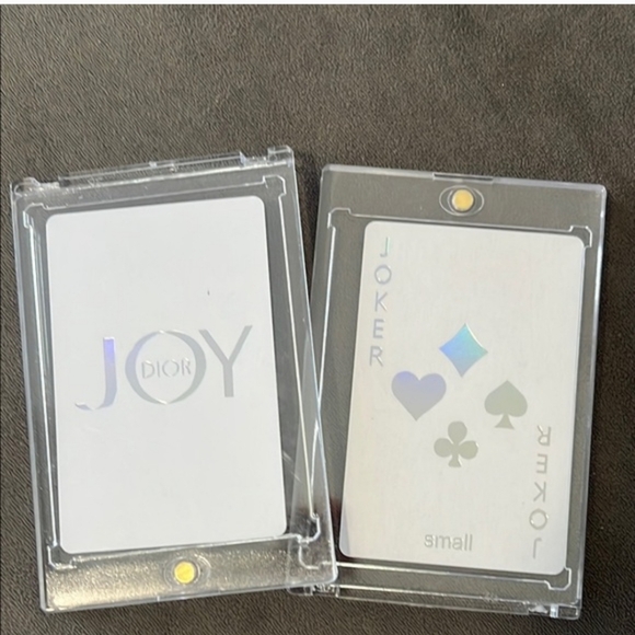 Dior Joy Holographic Joker Card And Transparent Card Holder - Picture 2 of 2